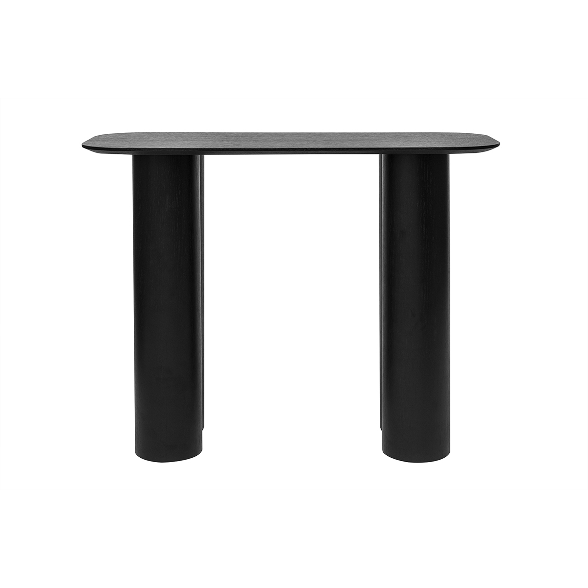 Console design en bois noir L100 cm FOLEEN Console design en bois noir L100 cm FOLEEN
