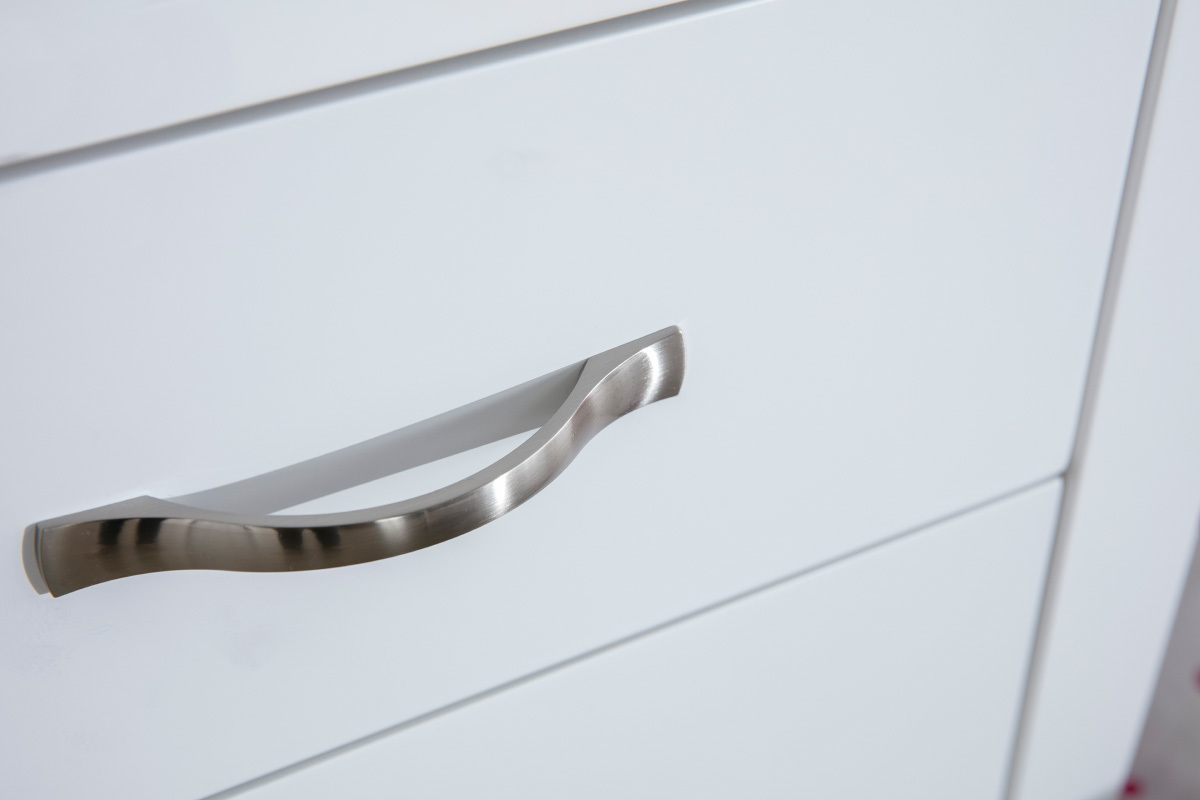 Console design laque blanc 2 tiroirs MARGOT