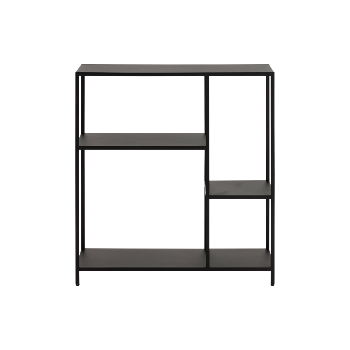 Console ouverte design en métal noir L80 cm PODIUM Console ouverte design en métal noir L80 cm PODIUM