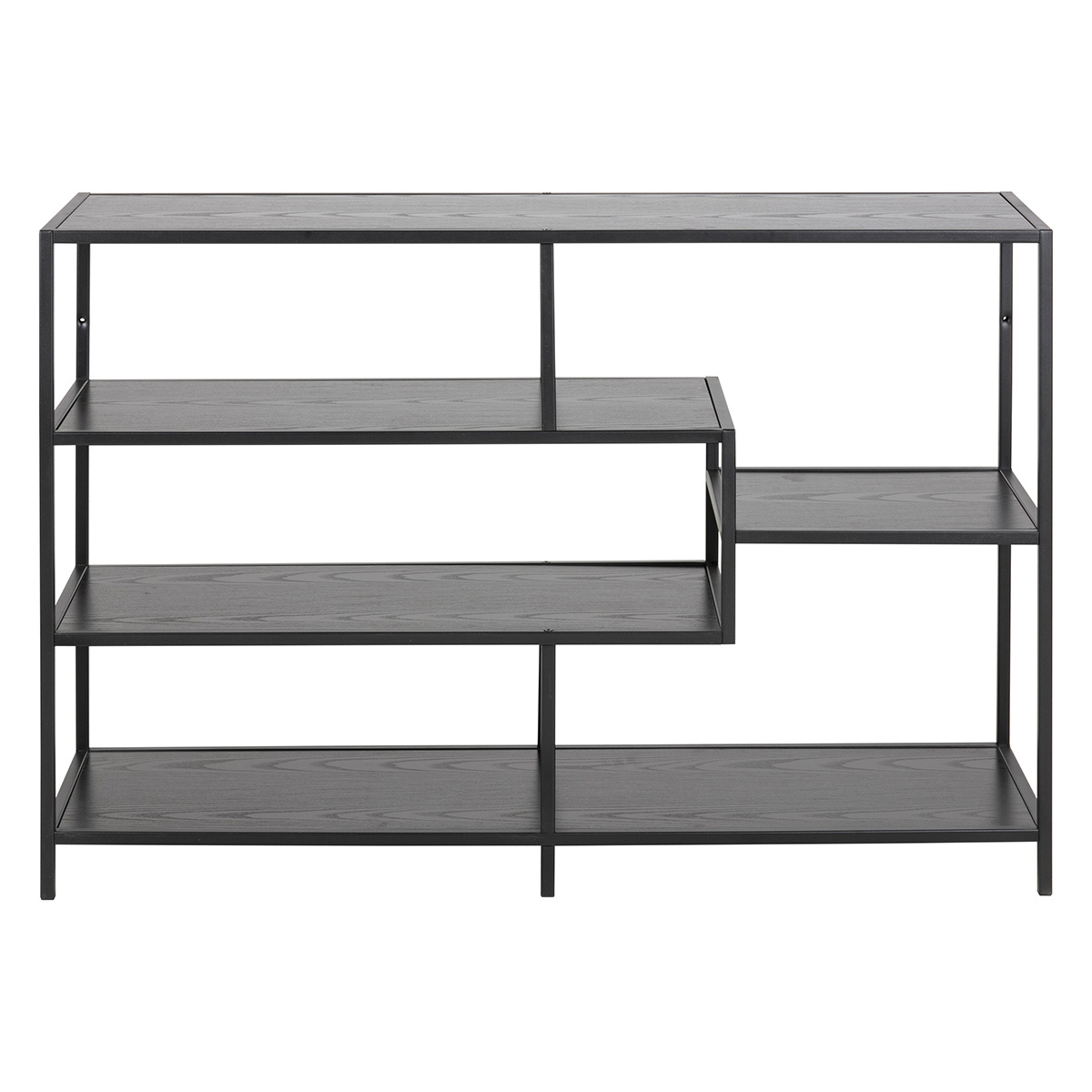 Console ouverte design noire L114 cm TRESCA Console ouverte design noire L114 cm TRESCA