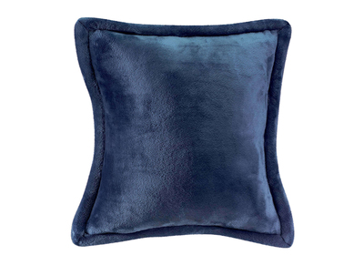 Coussin doux bleu 50 x 50 cm FERO
