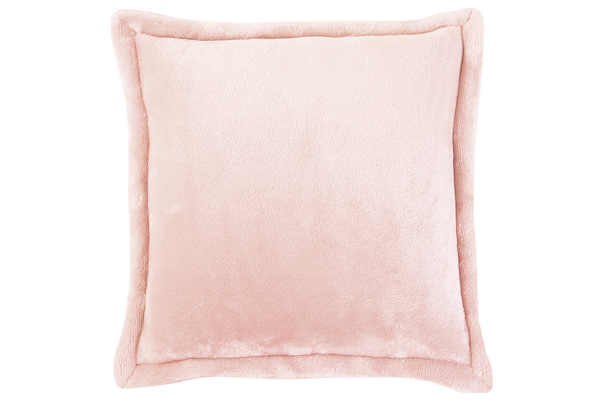 Coussin doux rose 50 x 50 cm FERO