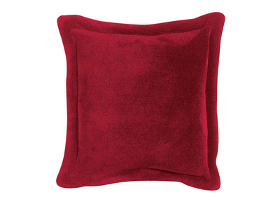 Coussin doux rouge 50 x 50 cm FERO