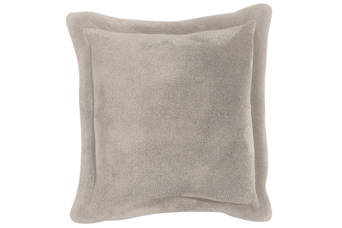 Coussin doux taupe 50 x 50 cm FERO