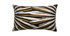 Coussin en coton à motif brodé bronze 40 x 65 cm ARTA