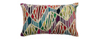 Coussin en coton brodé multicolore 30 x 50 cm ETIK