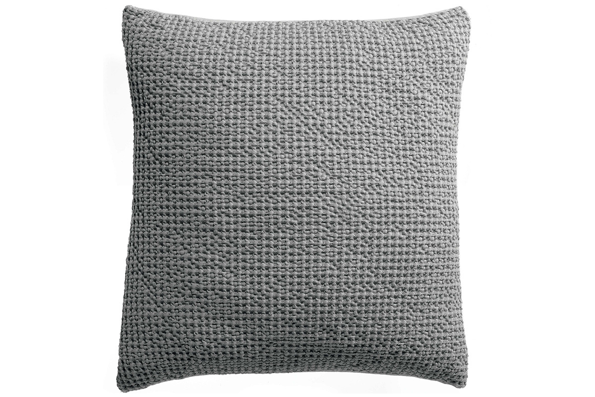 Coussin en coton gris perle 45 x 45 cm YAM