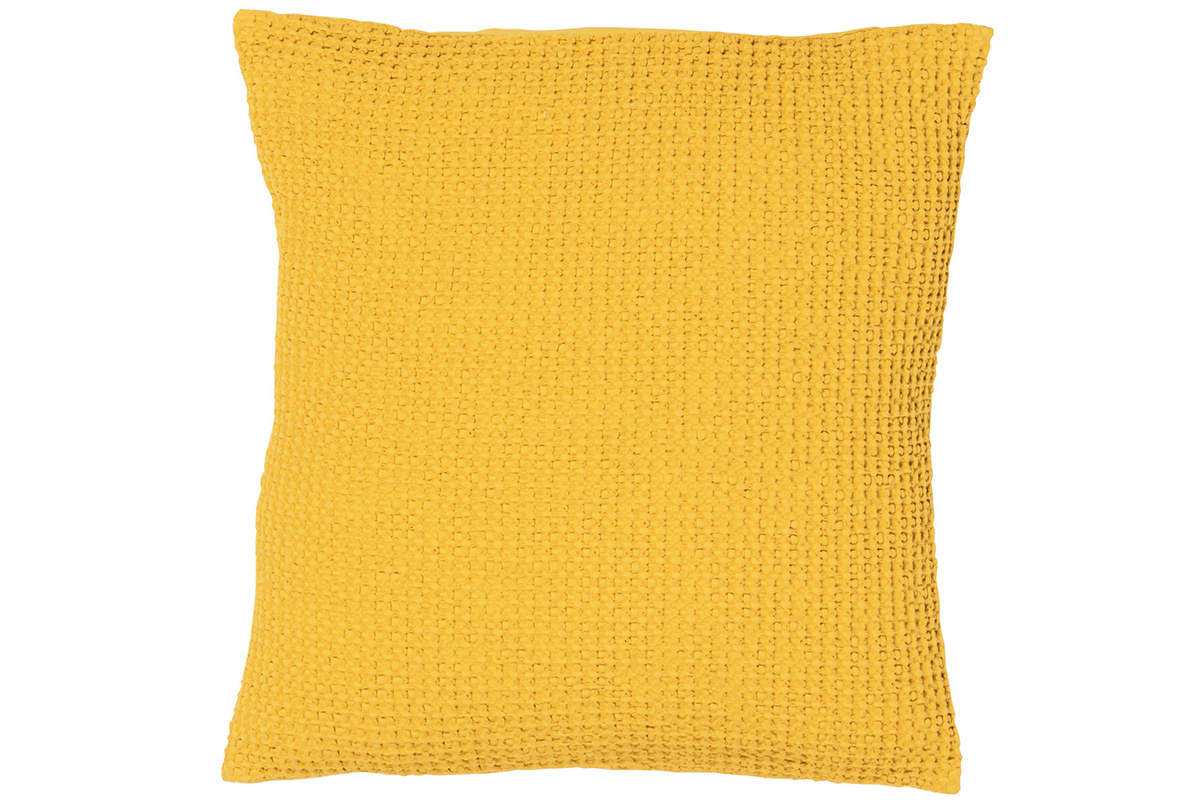 Coussin en coton jaune 45 x 45 cm YAM
