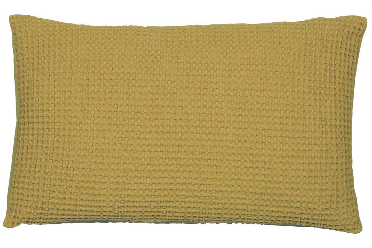 Coussin en coton lav� anis 30 x 50 cm YAM