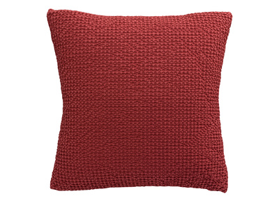 Coussin en coton rouge 45 x 45 cm YAM