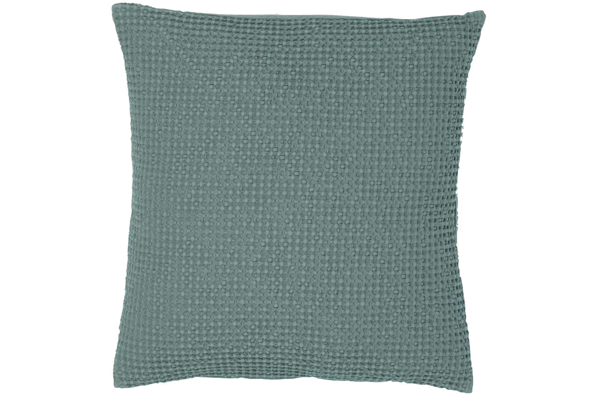 Coussin en coton vert sauge 45 x 45 cm YAM