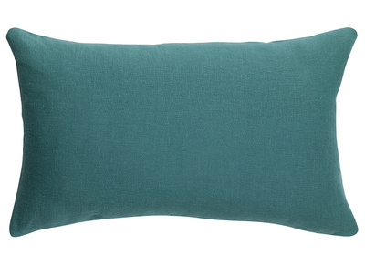 Coussin en lin bleu canard 30 x 50 cm LINEN