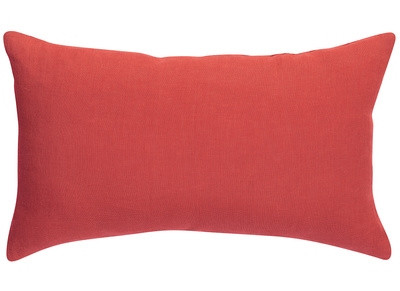 Coussin en lin corail 30 x 50 cm LINEN