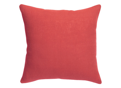 Coussin en lin corail 45 x 45 cm LINEN