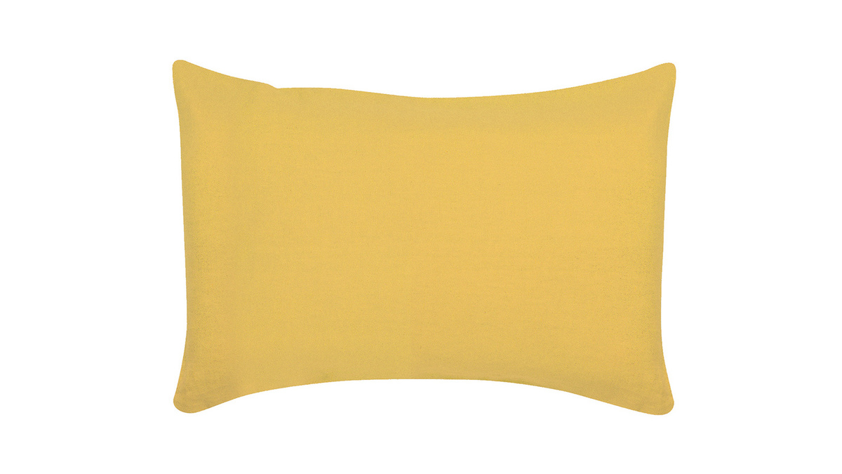 Coussin en lin jaune 30 x 50 cm LINEN
