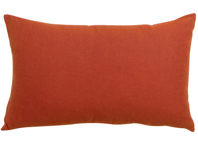 Coussin en lin terracotta 30 x 50 cm LINEN
