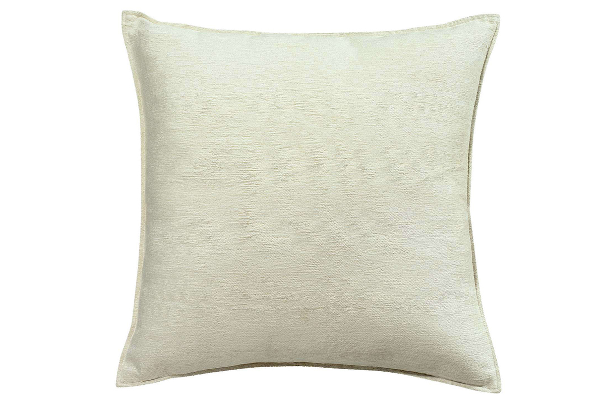 Coussin en velours blanc 60 x 60 cm ALOU