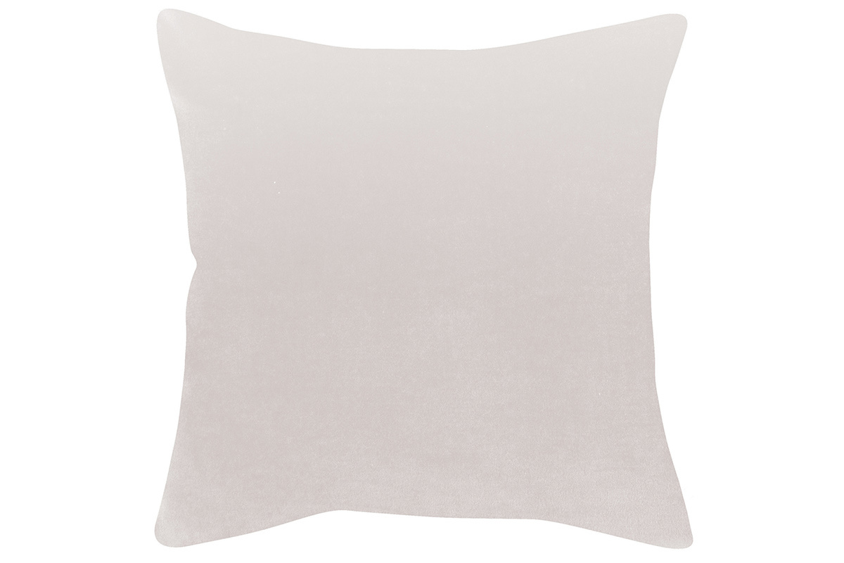 Coussin en velours blanc cass� 45 x 45 cm VELUTO
