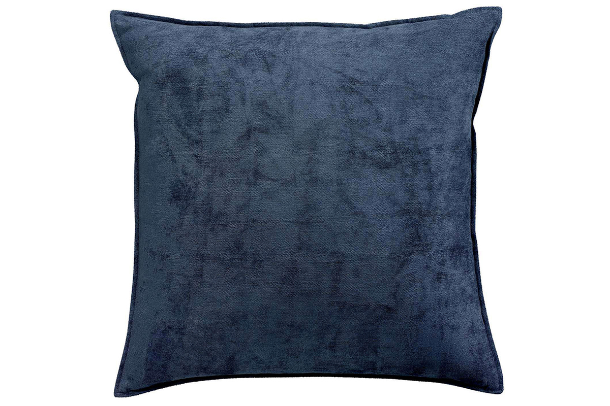 Coussin en velours bleu 45 x 45 cm ALOU