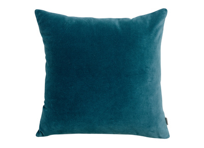 Coussin en velours bleu 45 x 45 cm VELUTO
