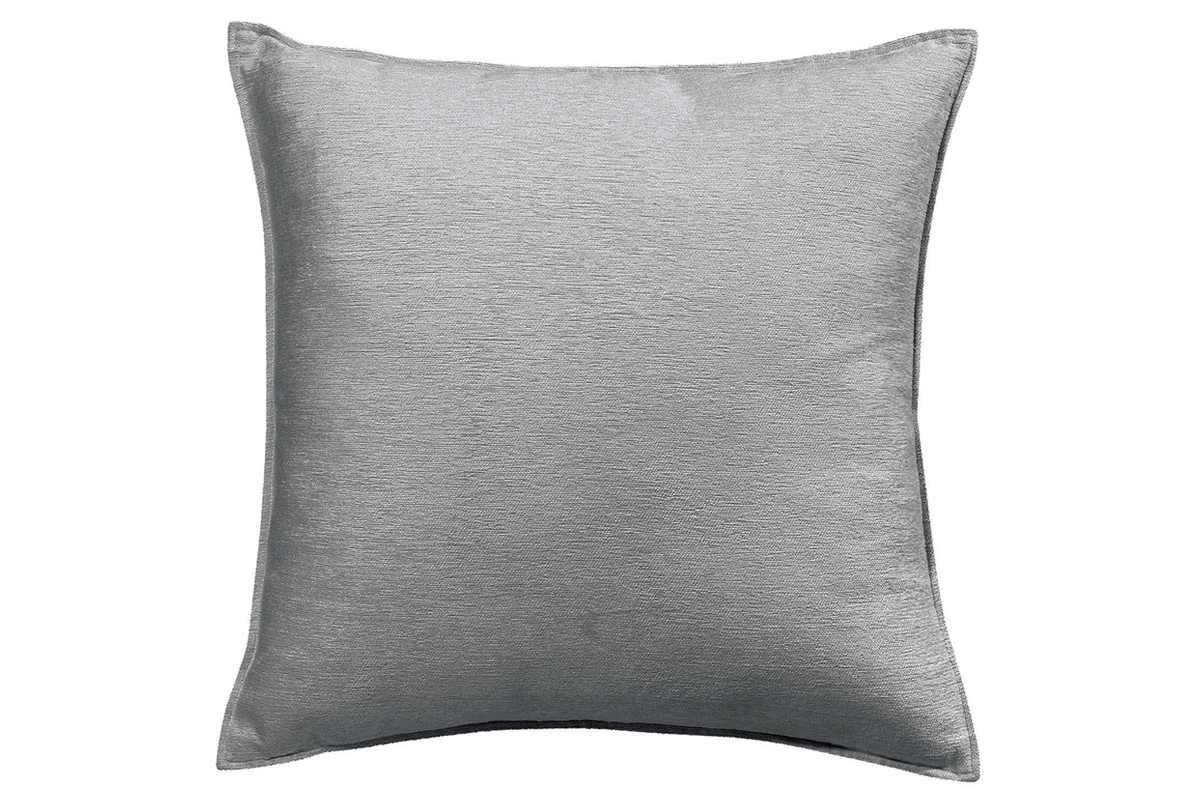 Coussin en velours gris 45 x 45 cm ALOU