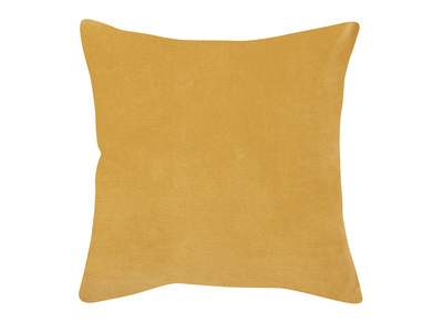 Coussin en velours jaune 45 x 45 cm VELUTO