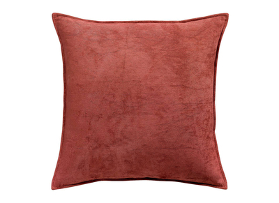 Coussin en velours rouge tomette 60 x 60 cm ALOU