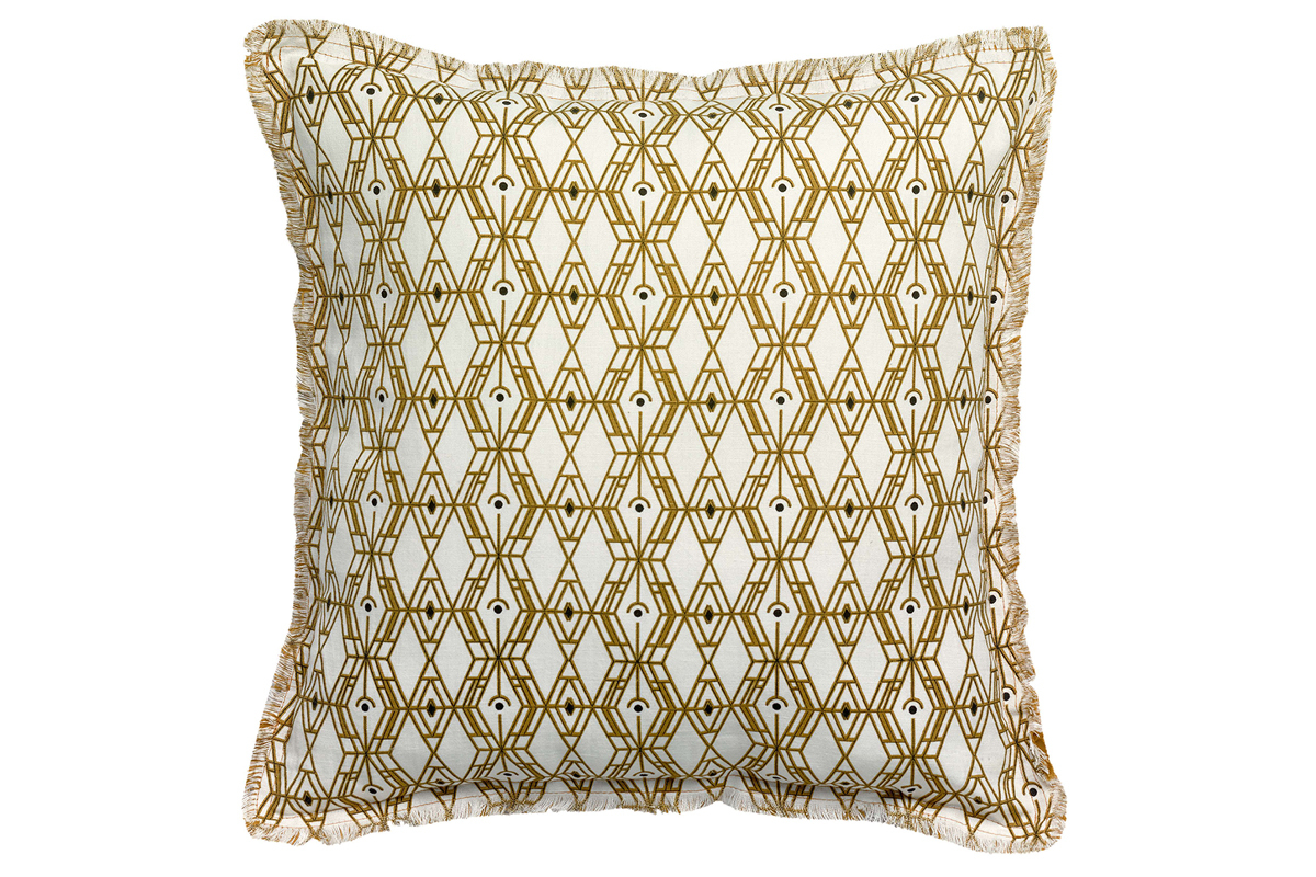 Coussin imprim� graphique en lin 45 x 45 cm BAKO
