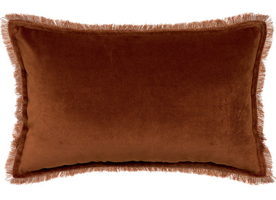 Coussin velours caramel 30 x 50 cm PESCA