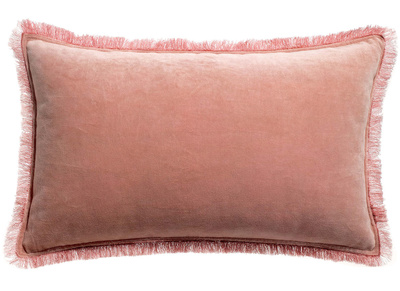 Coussin velours rose 30 x 50 cm PESCA