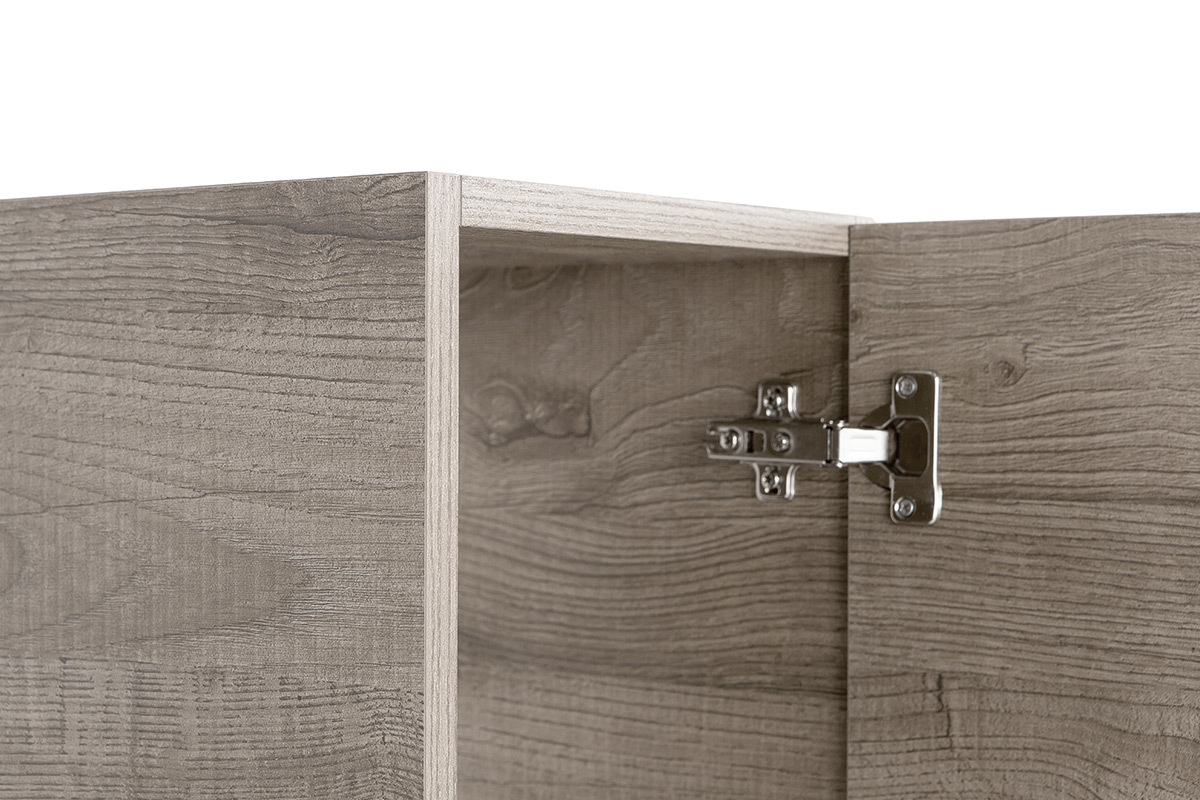 �l�ment mural design bois gris� vertical COLORED V2