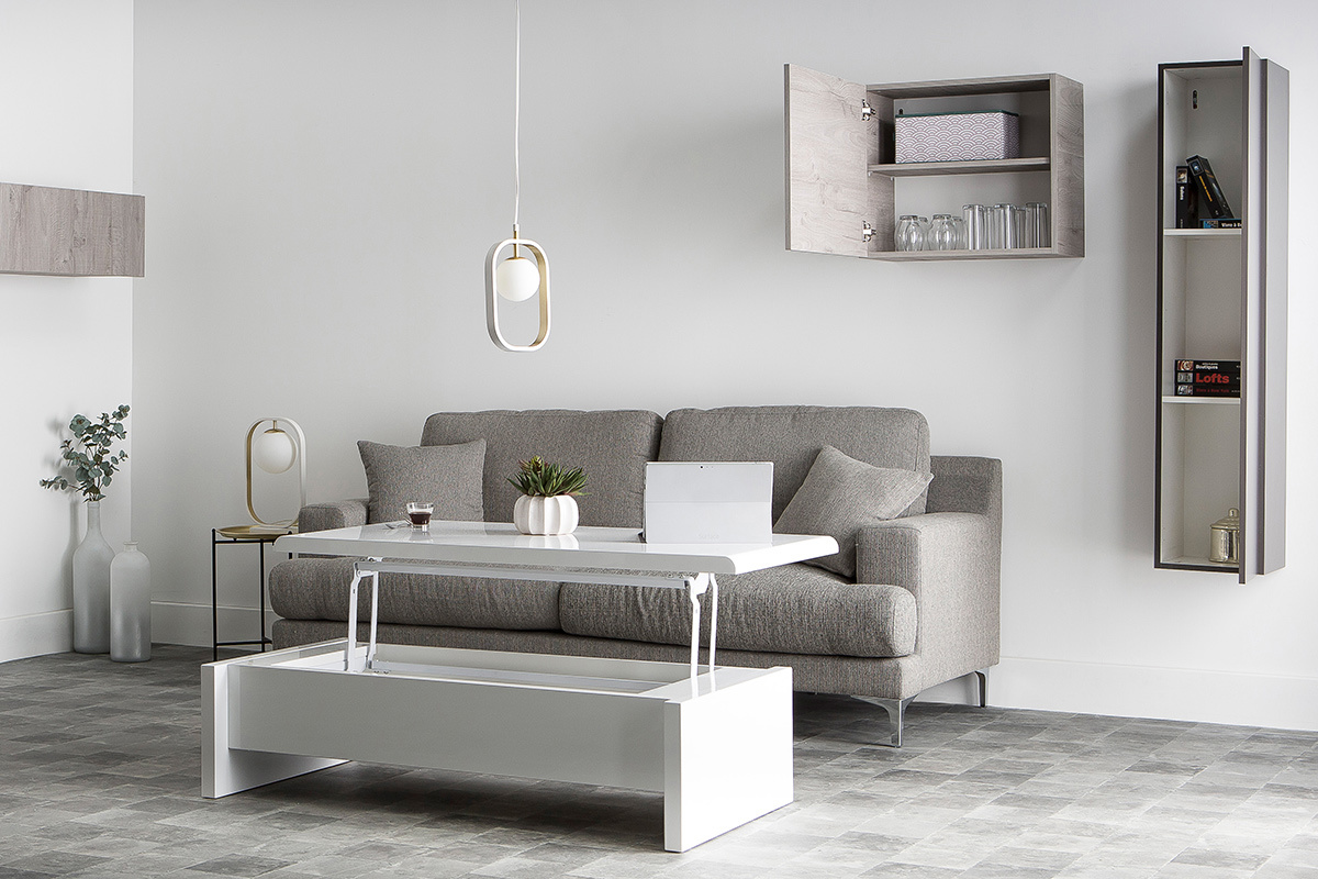 �l�ment mural design bois gris� vertical COLORED V2