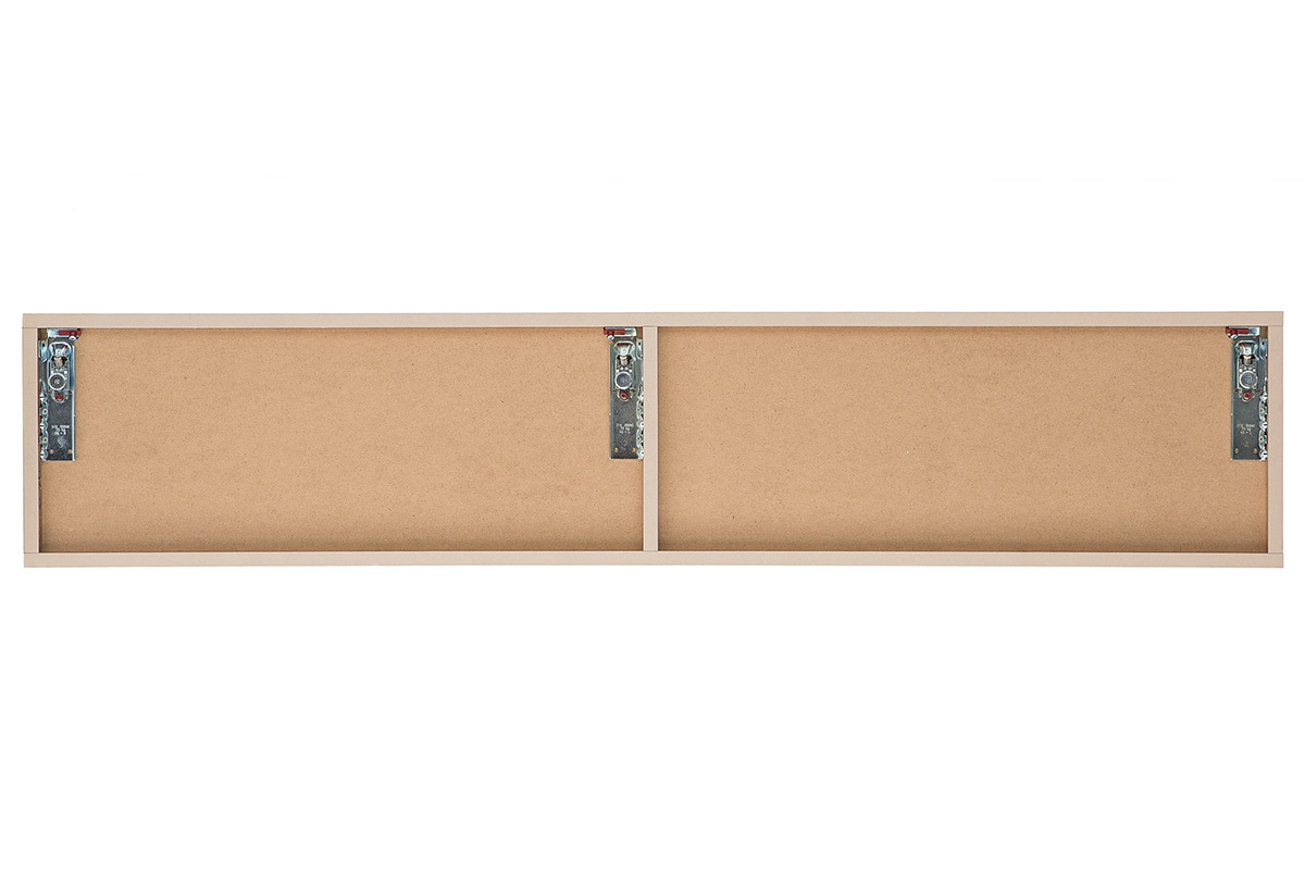 �l�ment mural TV design bois miel horizontal COLORED V2