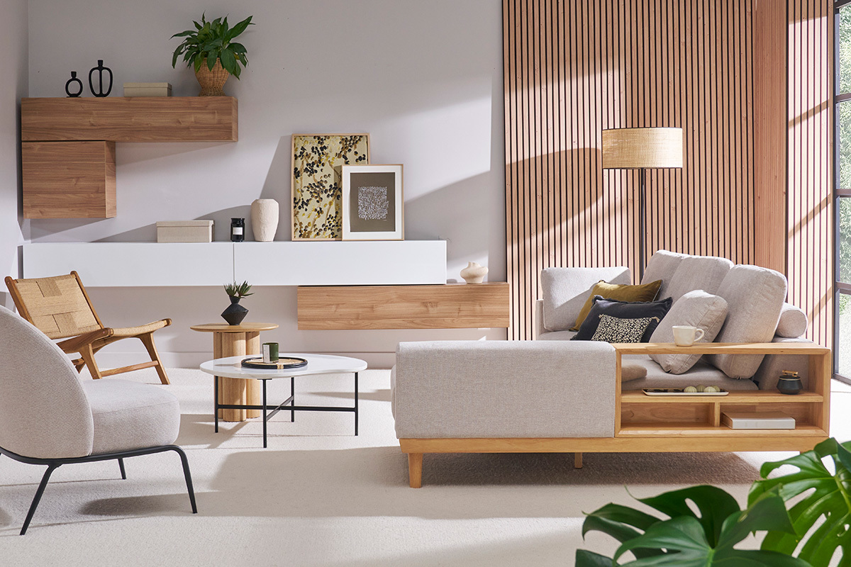 lment mural TV horizontal blanc laqu brillant L137.5 cm ETERNEL