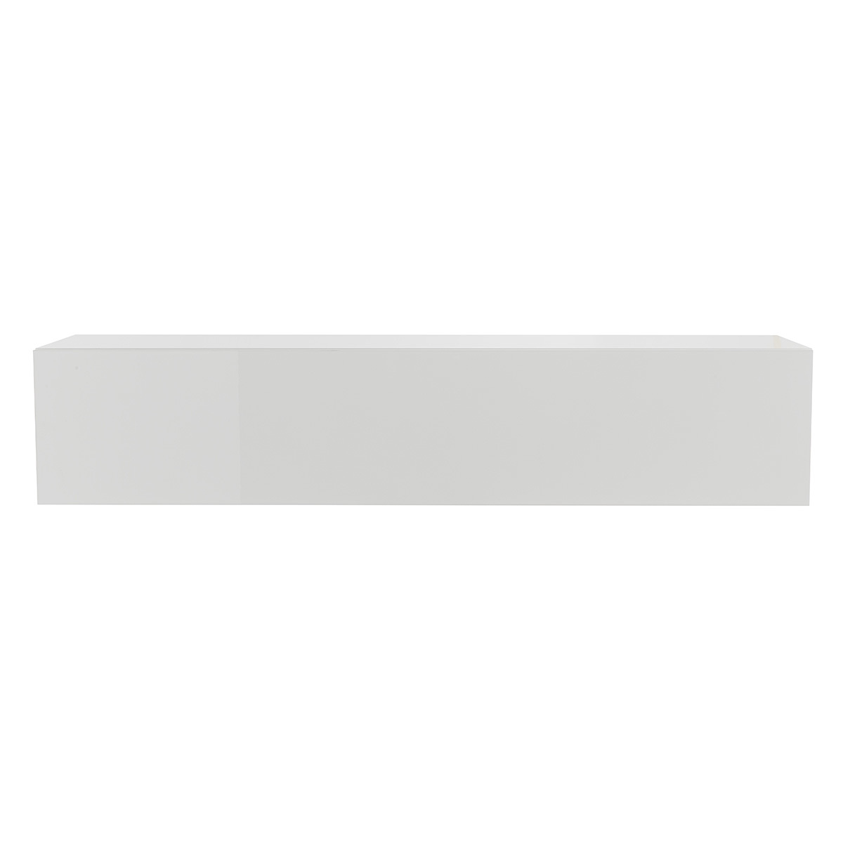Élément mural TV horizontal blanc laqué brillant L137.5 cm ETERNEL Élément mural TV horizontal blanc laqué brillant L137.5 cm ETERNEL