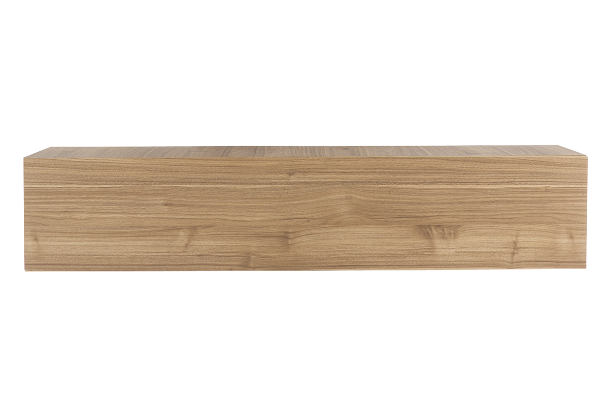lment mural TV horizontal en bois clair  L137.5 cm ETERNEL