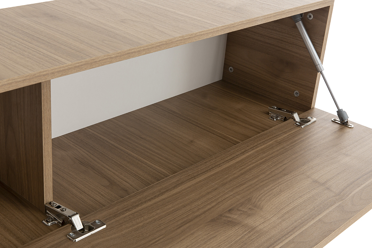 lment mural TV horizontal en bois clair  L137.5 cm ETERNEL