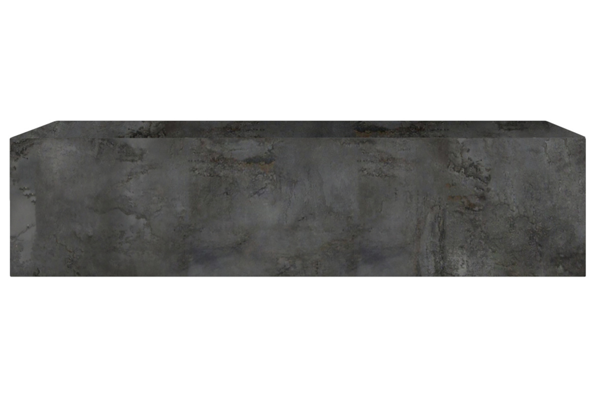 lment mural TV horizontal finition mtal oxyd L137.5 cm ETERNEL