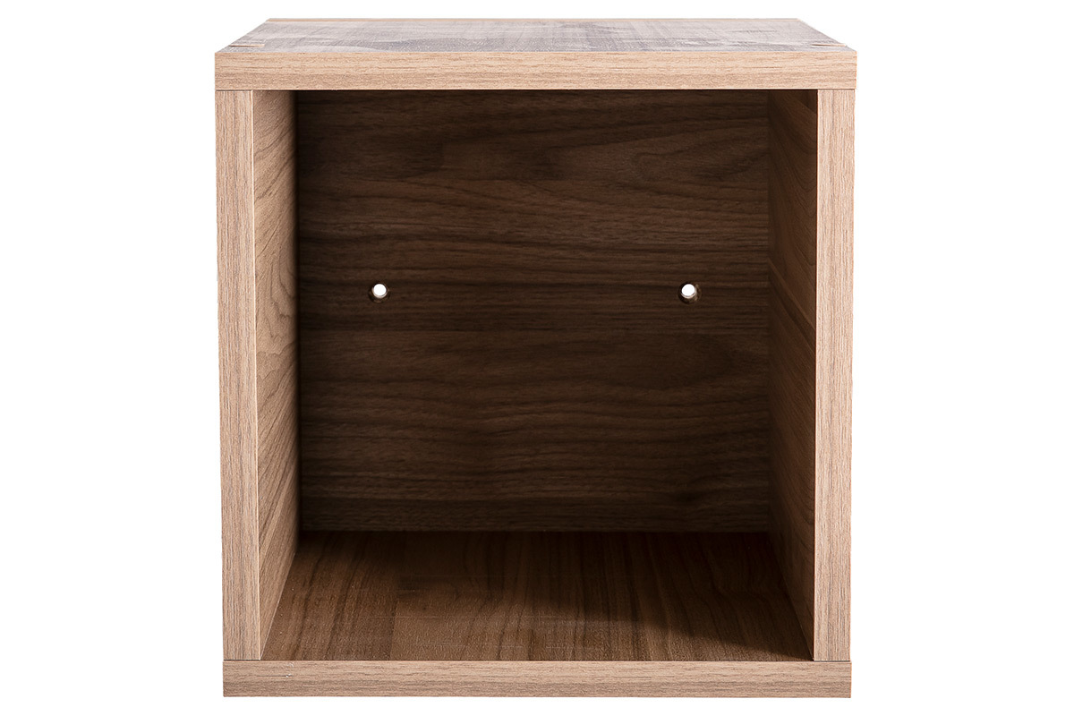 Elments muraux carrs finition bois clair L27 cm (lot de 2) ETERNEL