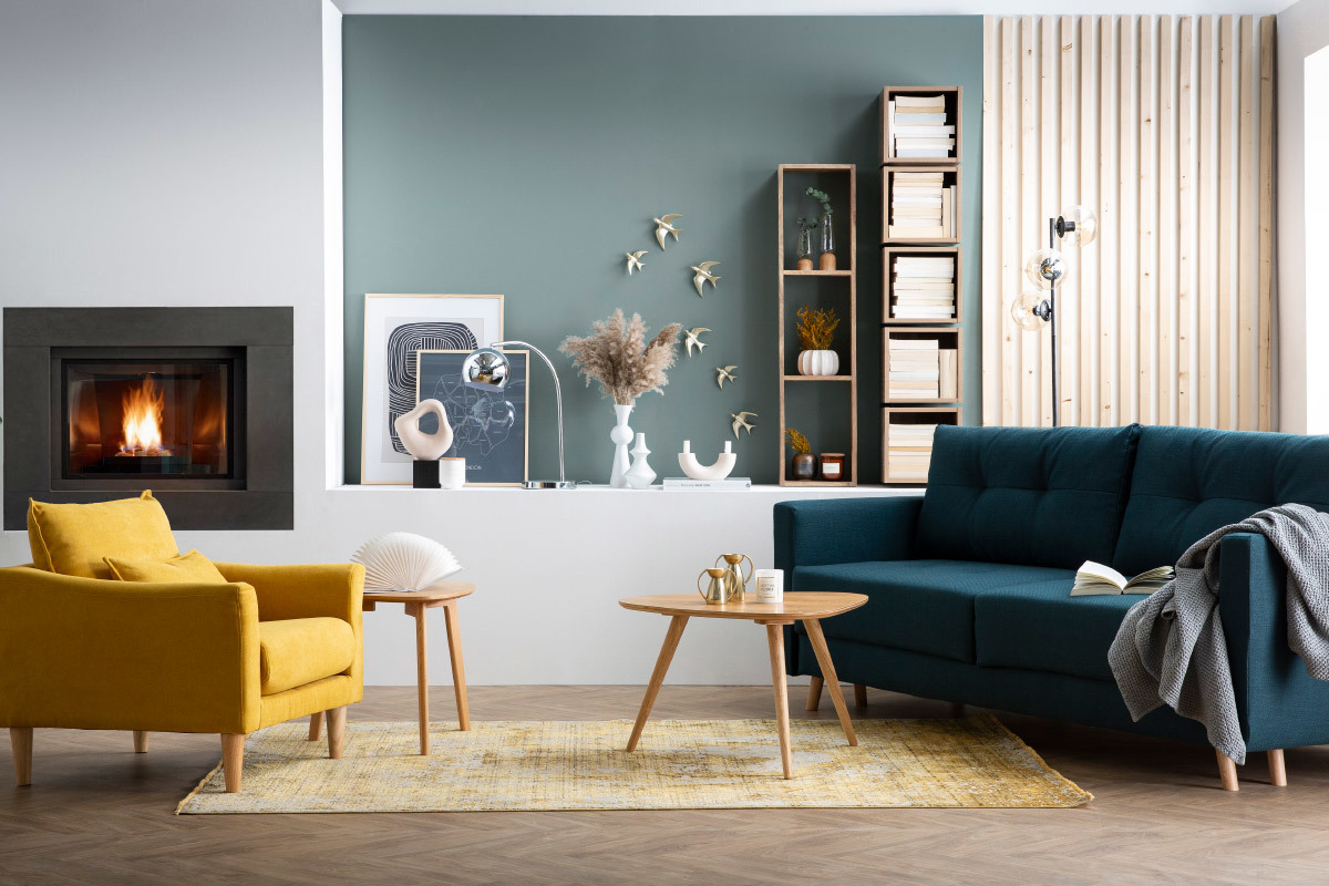 Elments muraux carrs finition bois clair L27 cm (lot de 2) ETERNEL