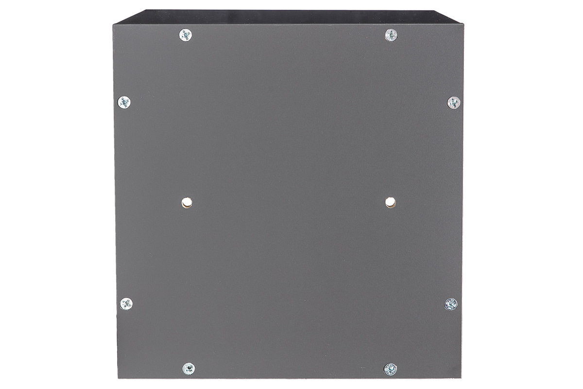 El�ments muraux carr�s laqu�s brillant gris (lot de 2) ETERNEL