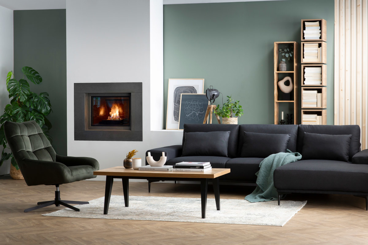 El�ments muraux carr�s laqu�s brillant gris (lot de 2) ETERNEL