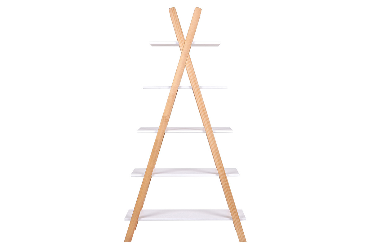 �tag�re bois clair et blanc style scandinave APACHE