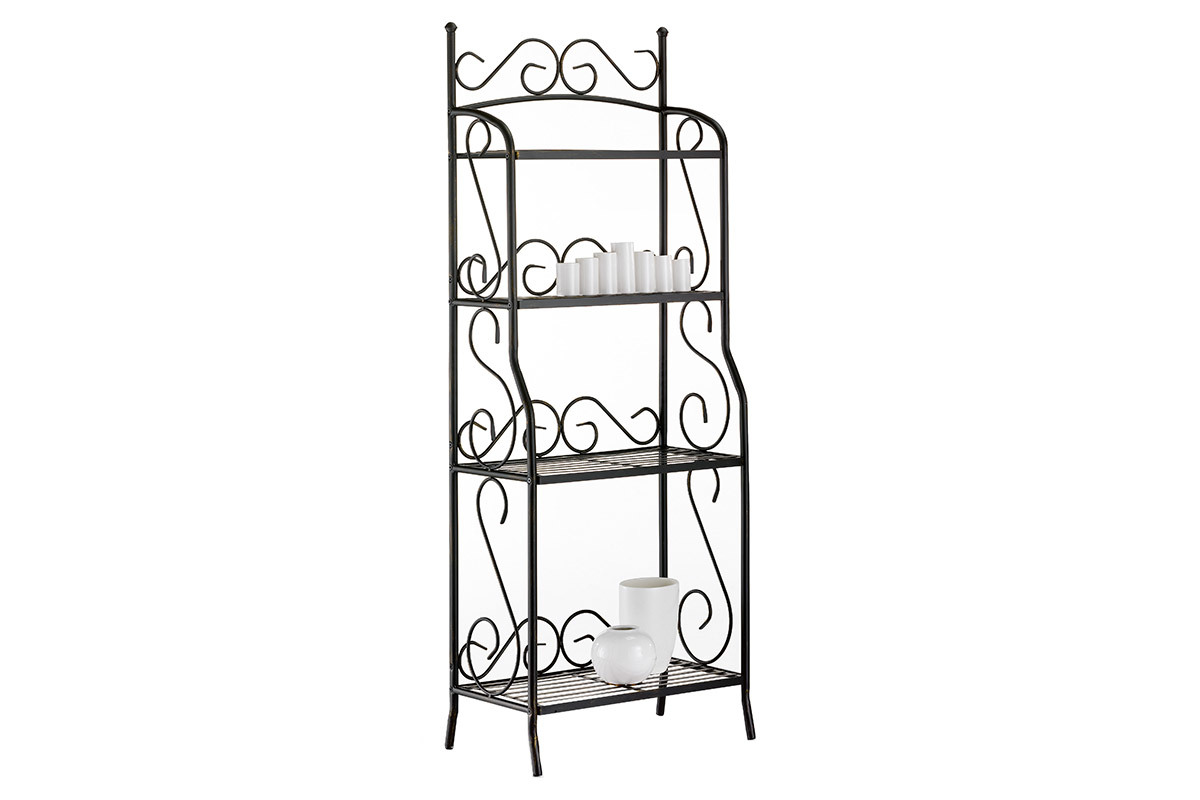 Etag�re de rangement en acier 4 �tages FLORENCE