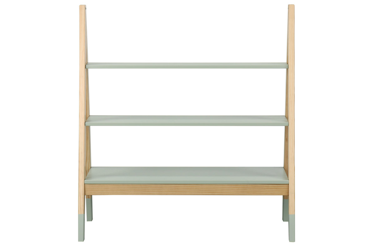 �tag�re enfant design en pin vert sauge JAYA