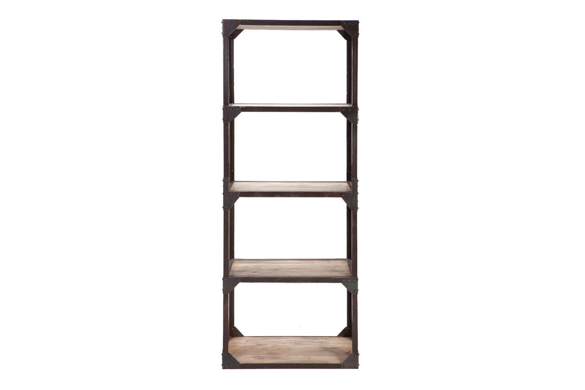 �tag�re industrielle manguier massif et m�tal ATELIER