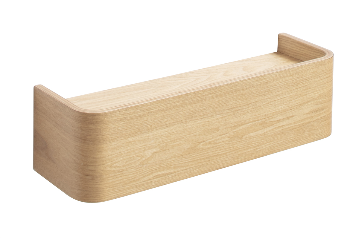 Etagre murale bois clair frne L48 cm HOPE