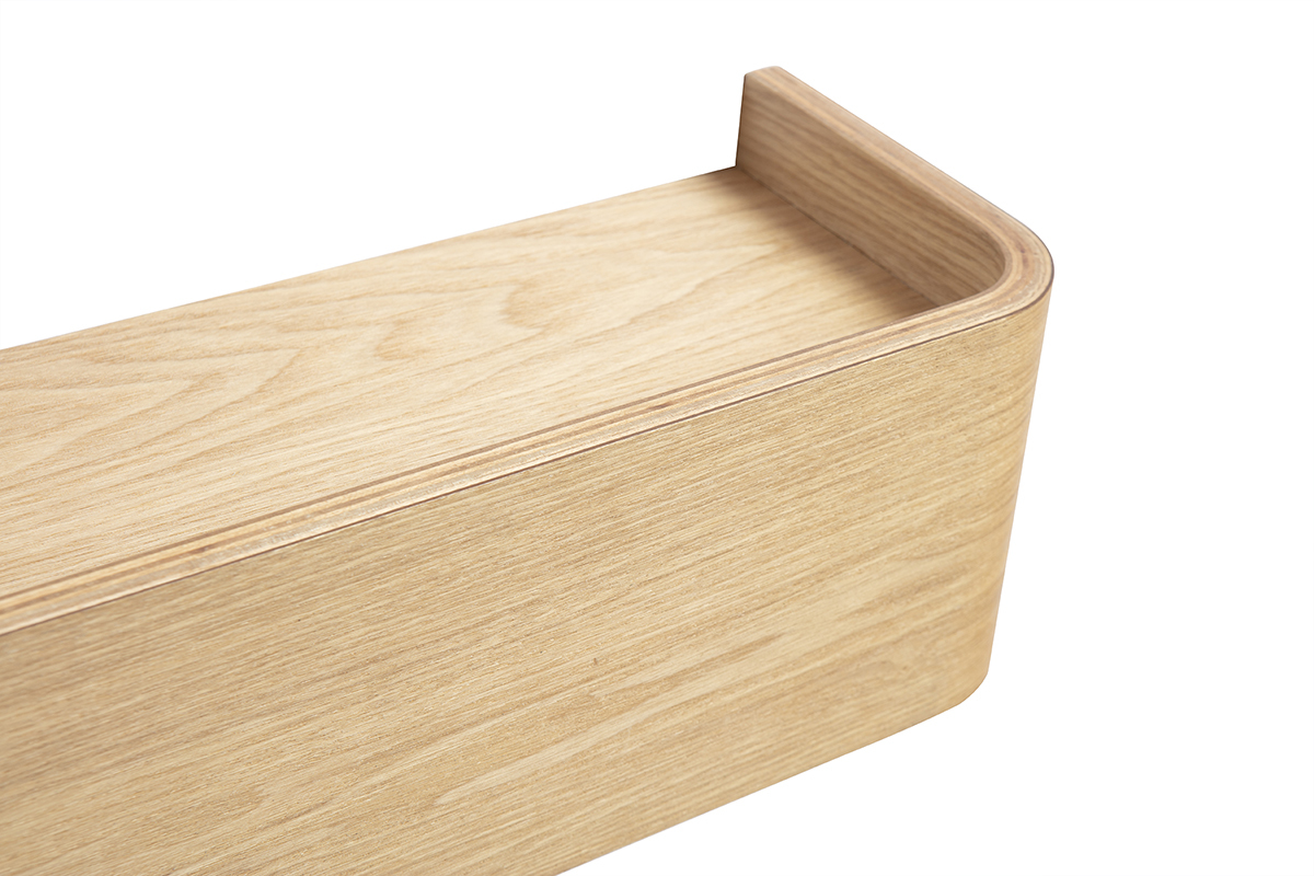 Etagre murale bois clair frne L48 cm HOPE