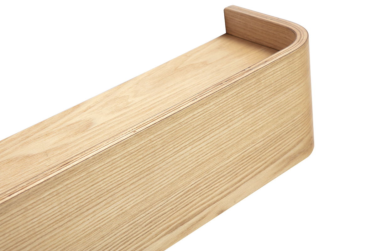 Etagre murale bois clair frne L90 cm HOPE
