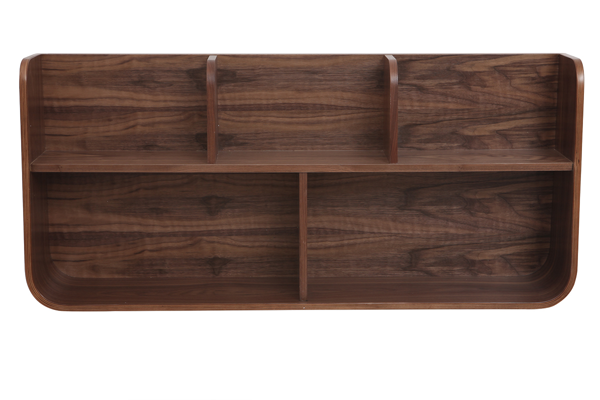 �tag�re murale bois noyer HALLEN